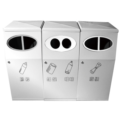 分类环保回收桶（白色烤漆）